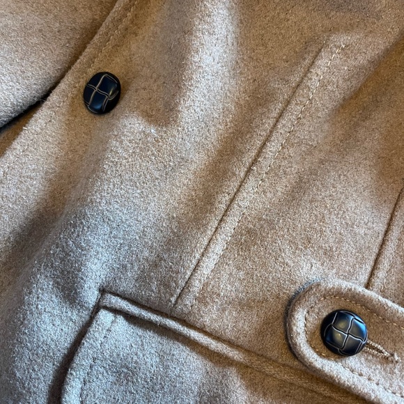 Vintage/retro Old Navy golden camel poly/wool blazer. - Picture 7 of 9